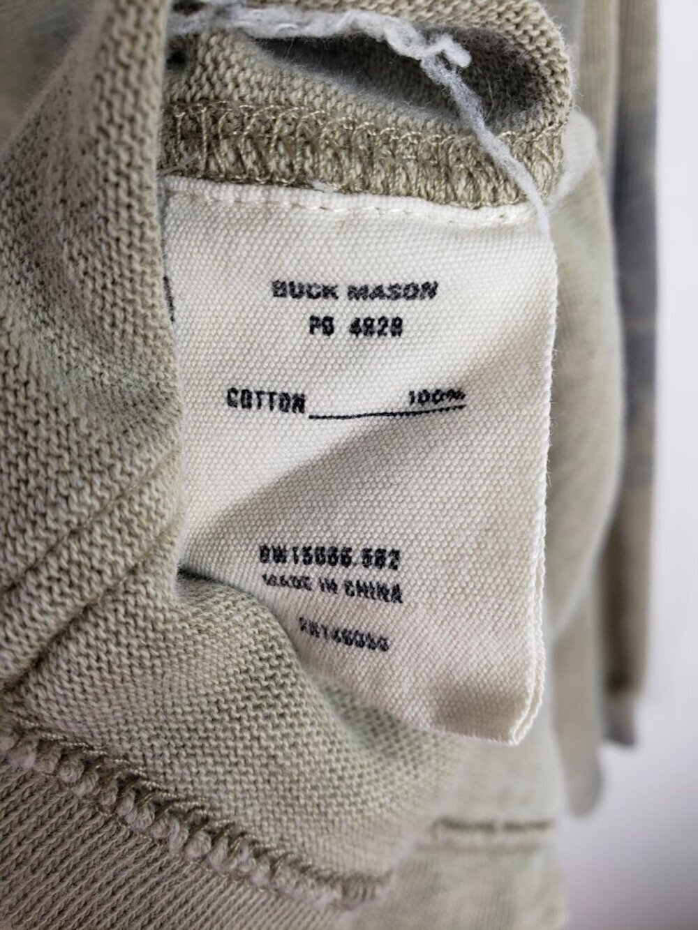 Buck Mason Cotton Cardigan 3-Pocket V-Neck Neutral Dyed Womens Medium - Picture 5 of 7